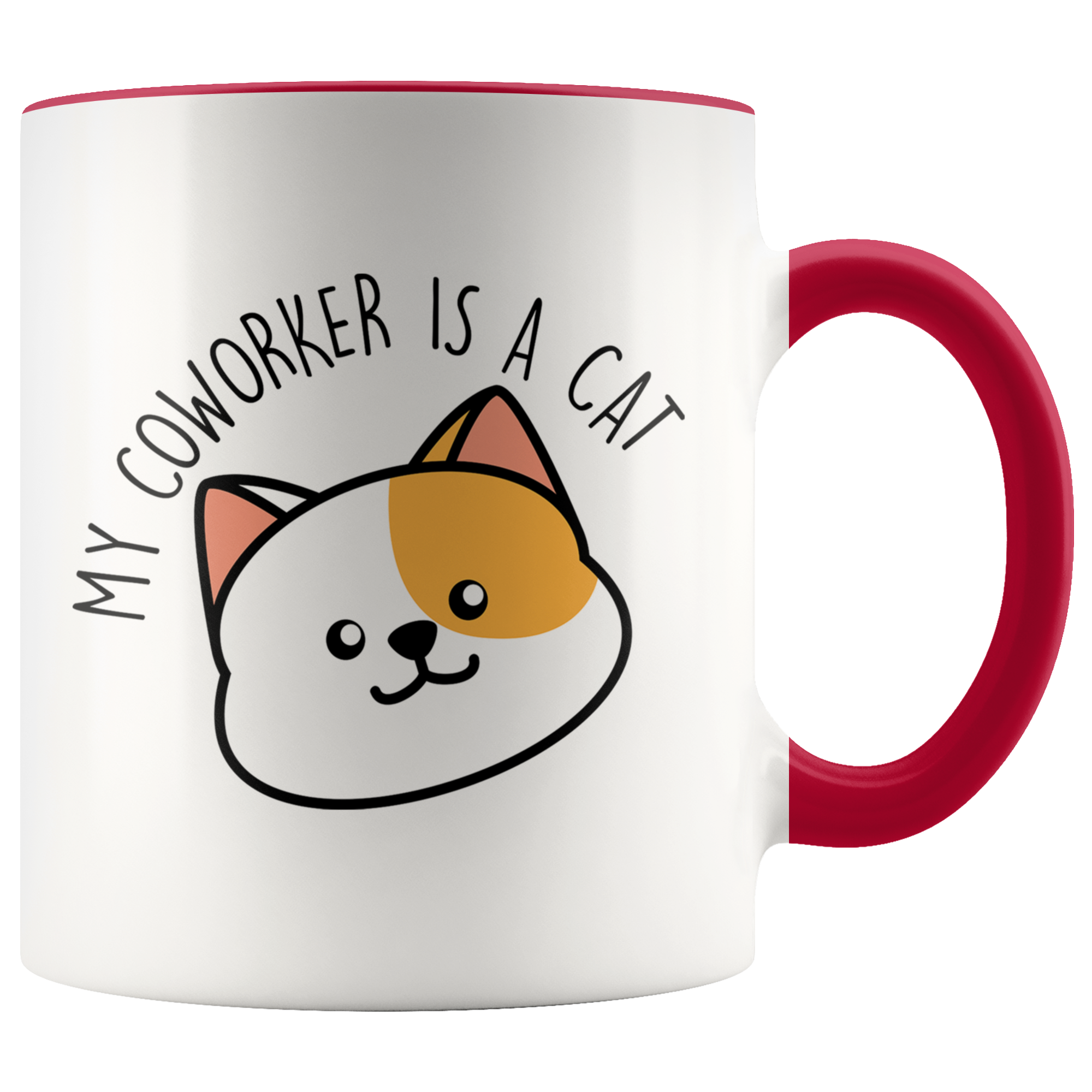 Accent Mug - My Coworker Is A Cat