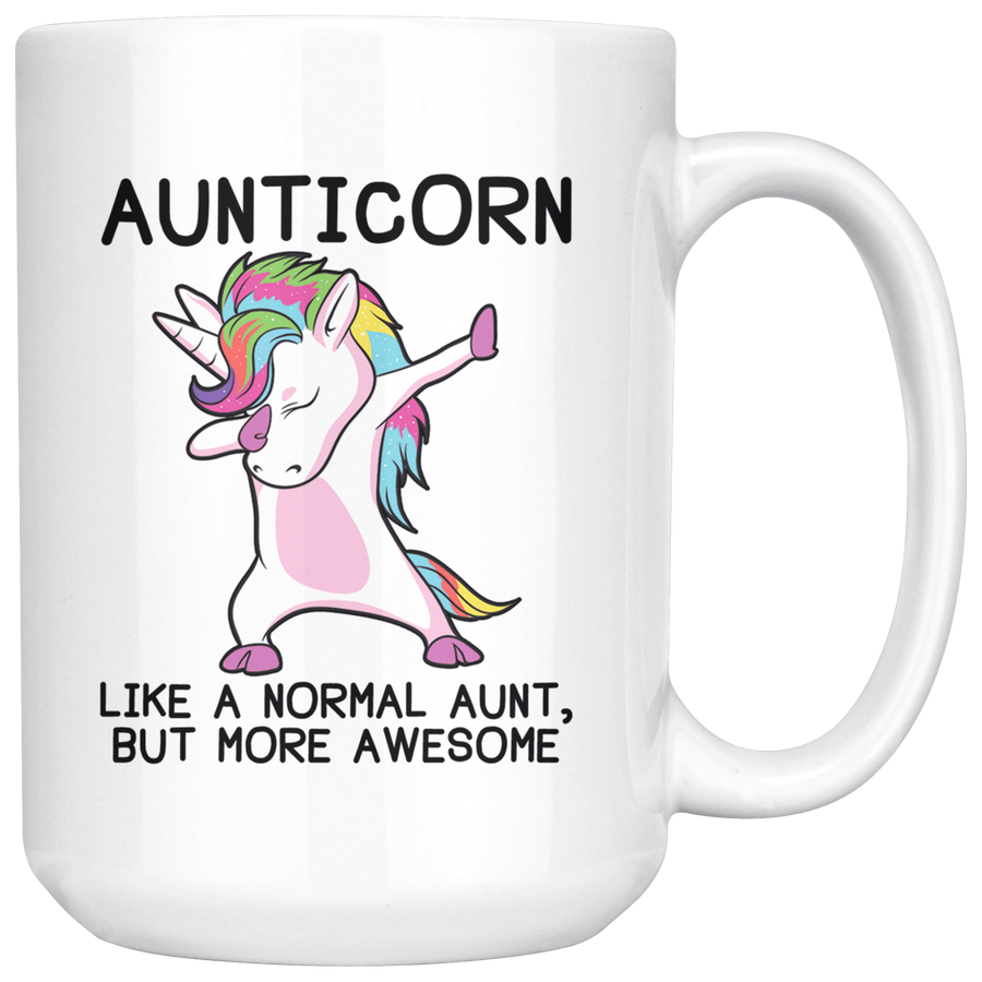 White 15oz Mug - Aunticorn