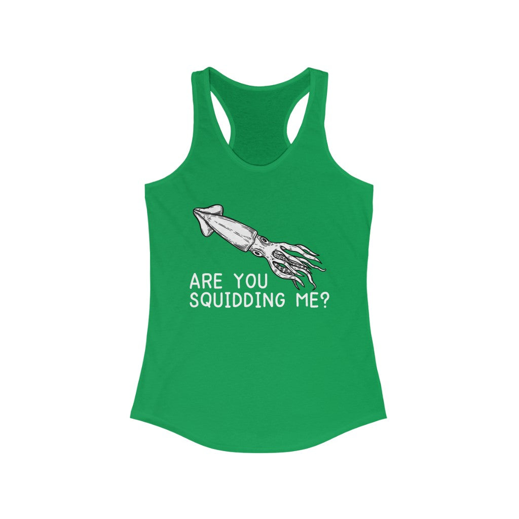 Squid Squidding Me SwiftPOD Women's Ideal Racerback Tank