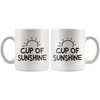 White Mugs - Cup Of Sunshine