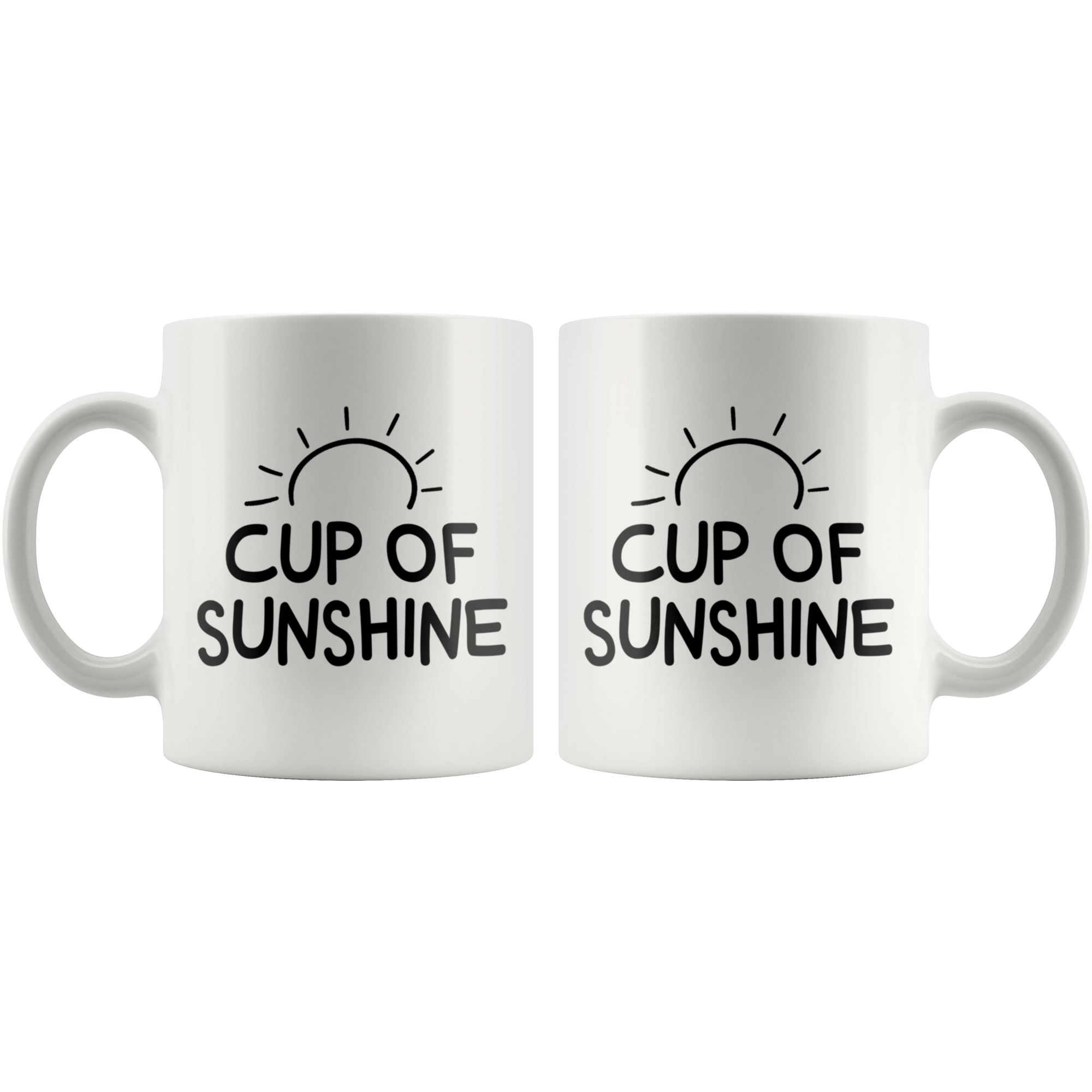 White Mugs - Cup Of Sunshine
