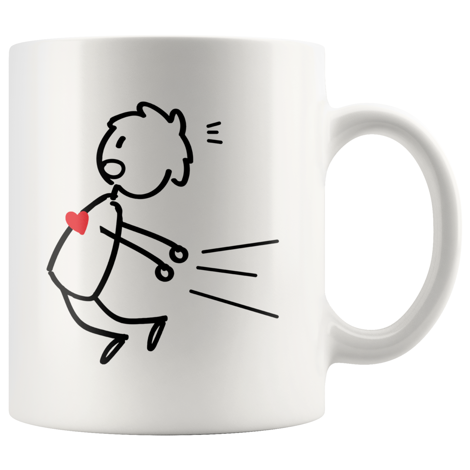 White 11oz Mug - Magnet Matching Mugs Boy