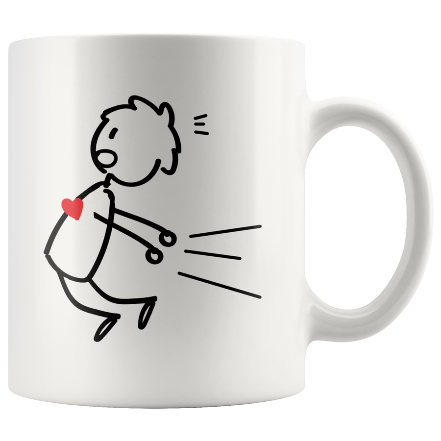 White 11oz Mug - Magnet Matching Mugs Boy