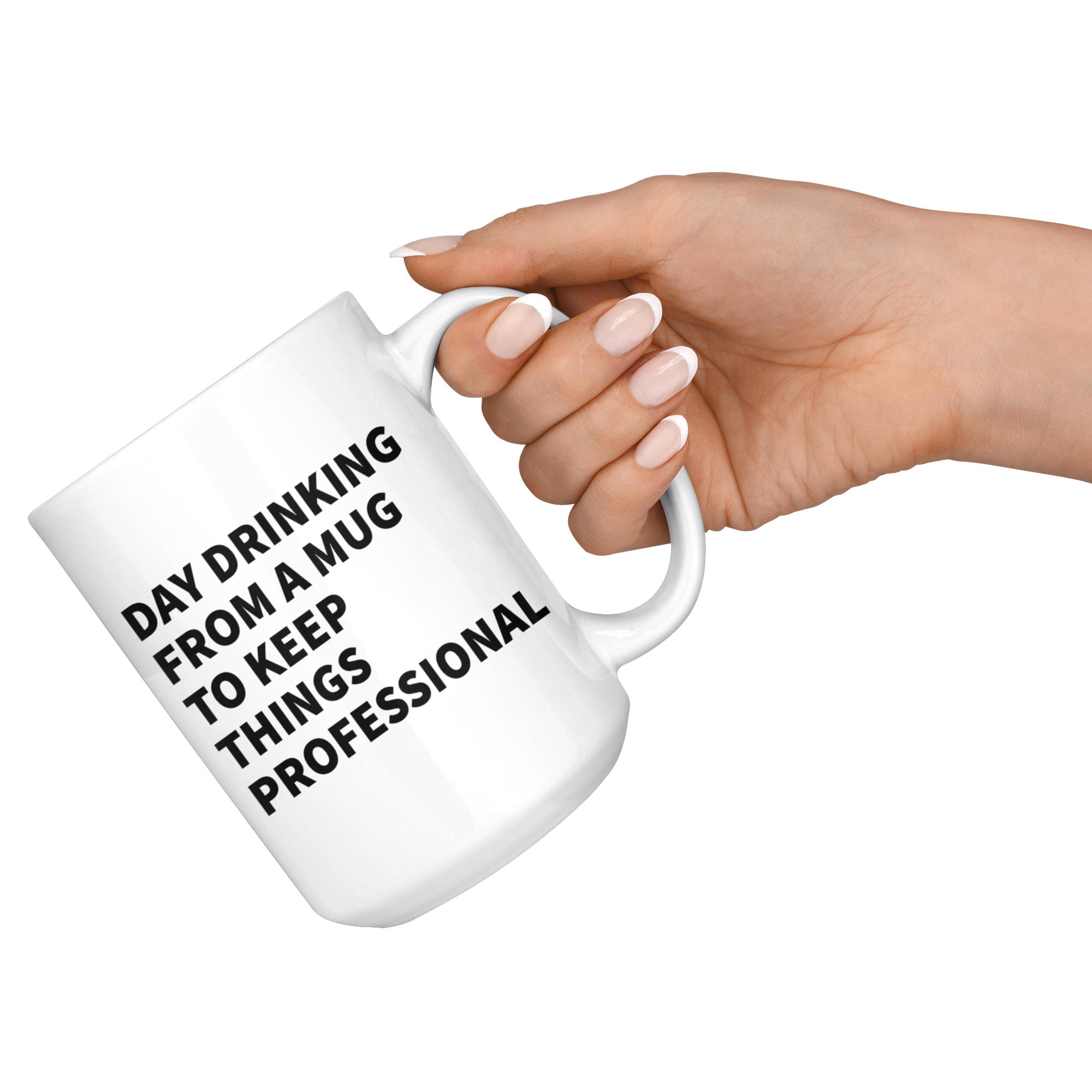 White Mugs - Day Drinking Professional