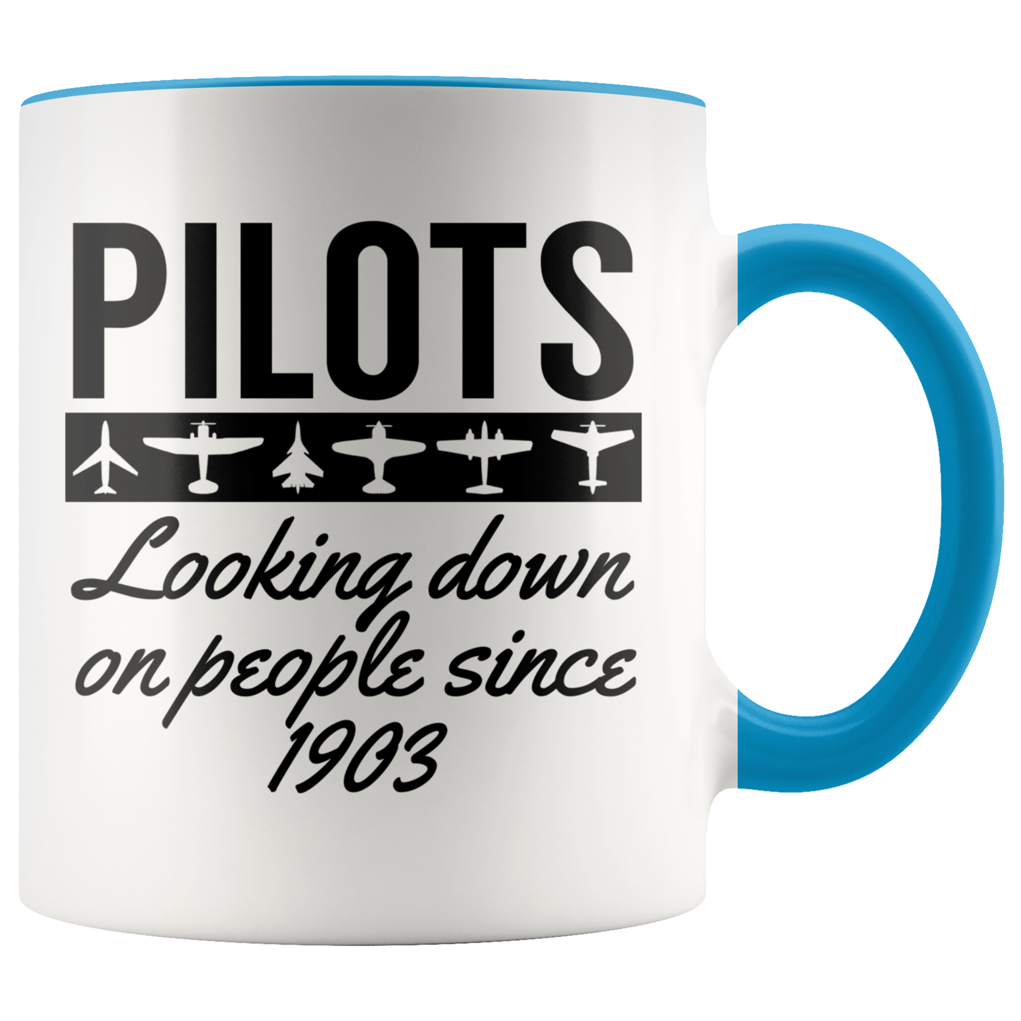 Accent Mug - Pilots Looking Down On People