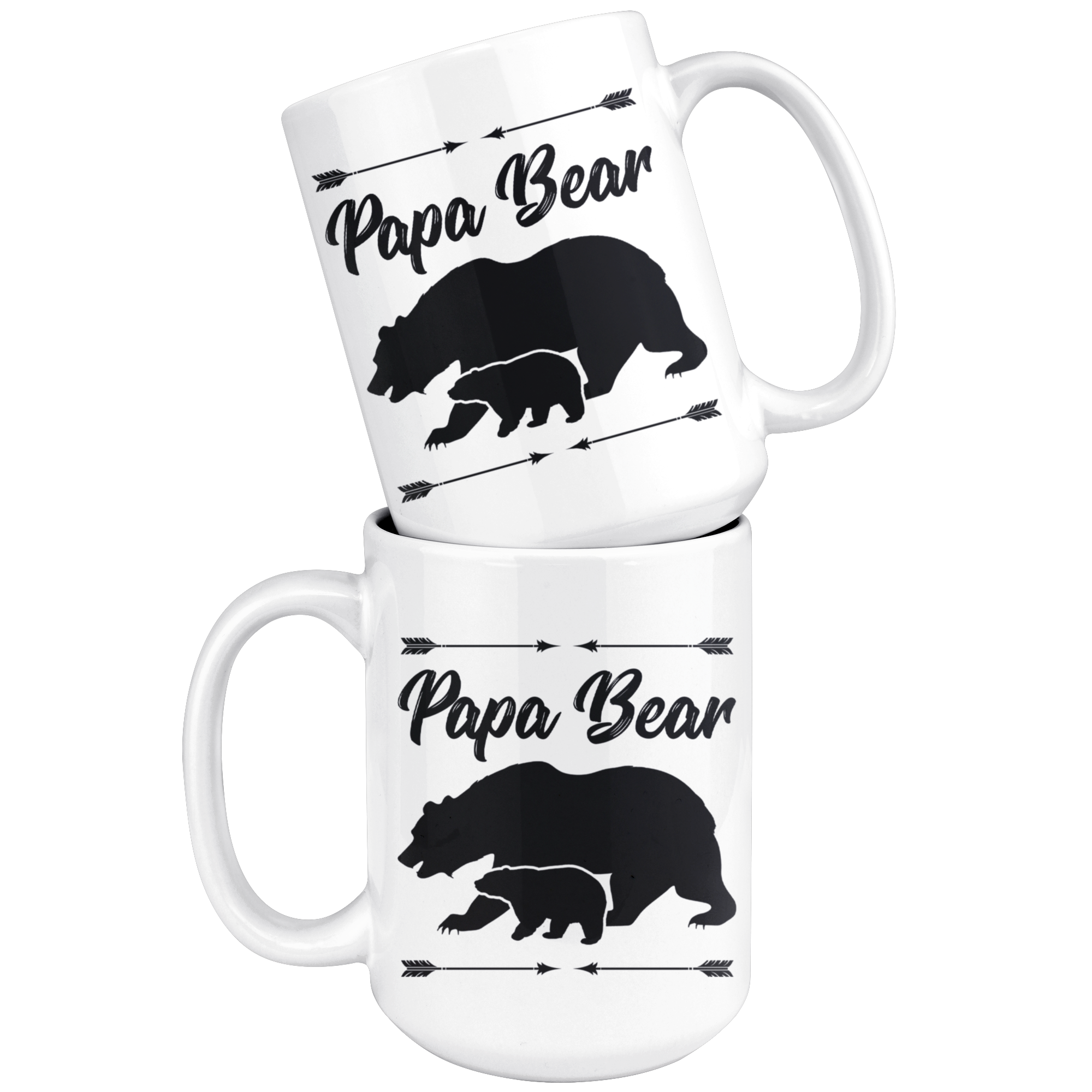 White 15oz Mug - Papa Bear Mug