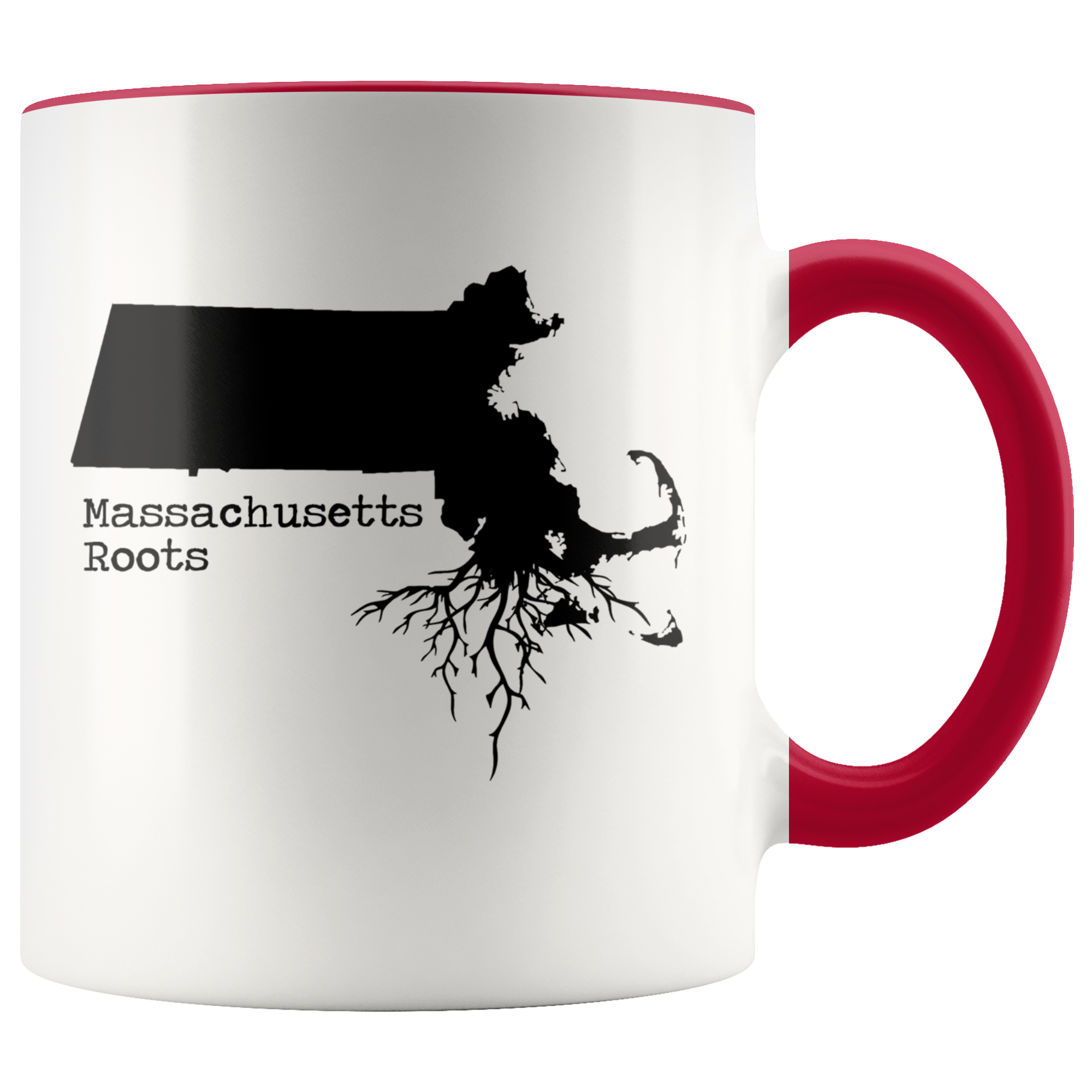 Accent Mug - Massachusetts State Roots
