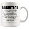 White 11oz Mug - Architect Definition