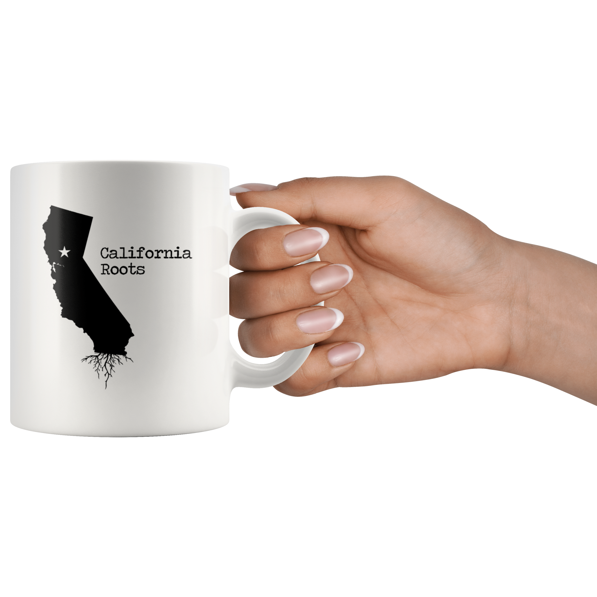 White Mugs - California Roots