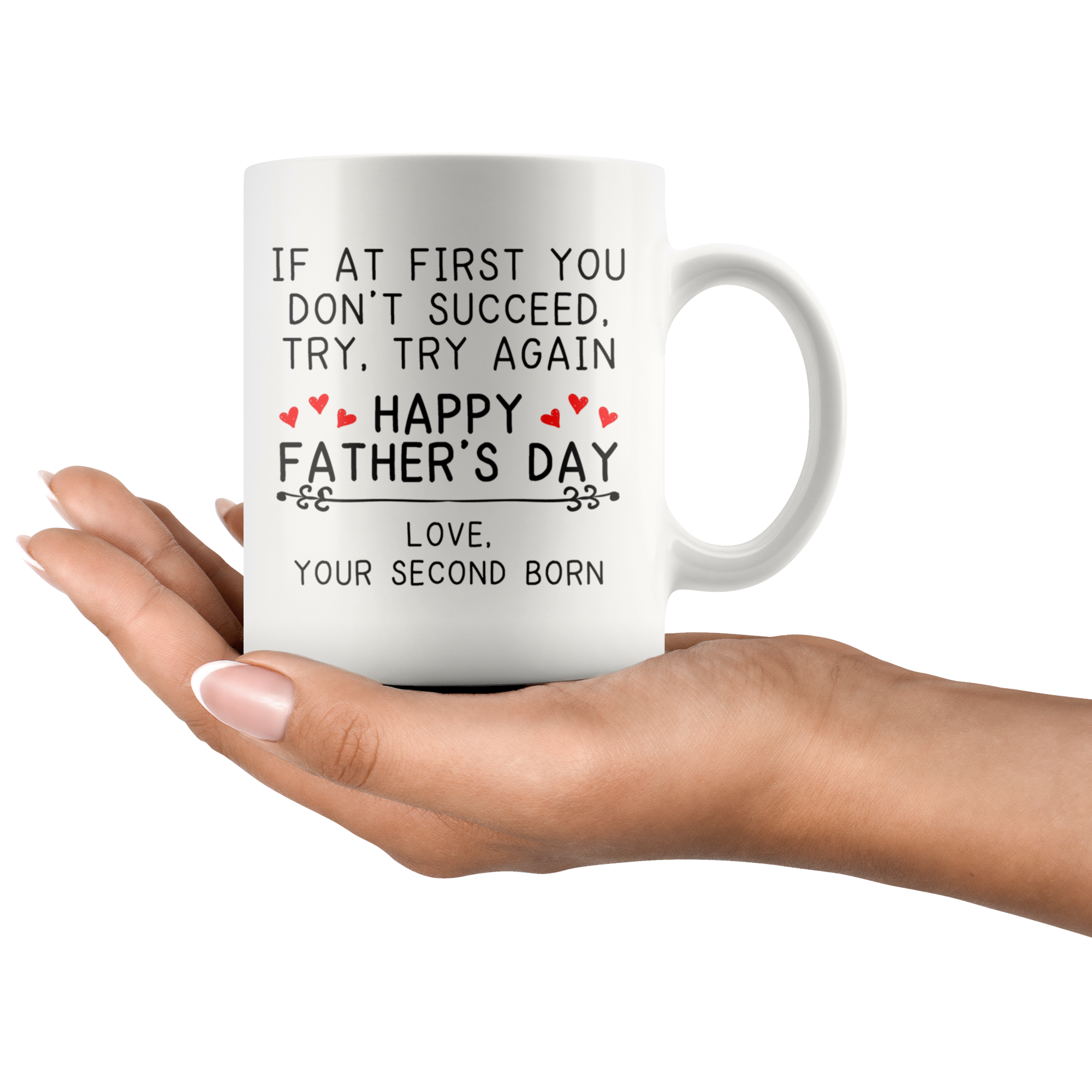 White Mugs - Father's Day Love Second Born