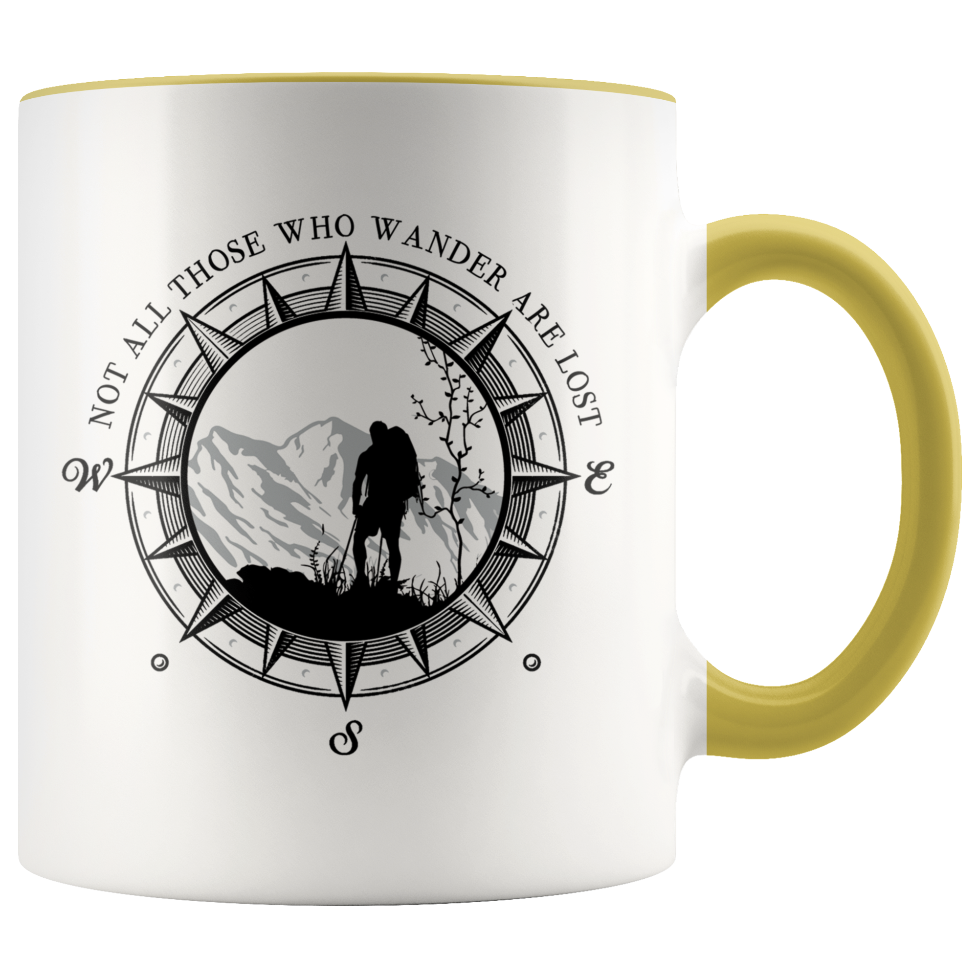 Accent Mug - Not All Who Wander Are Lost