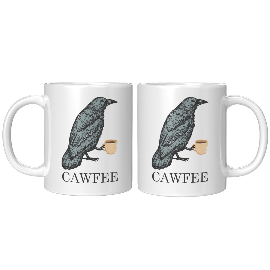 White Mugs - Cawfee Mug
