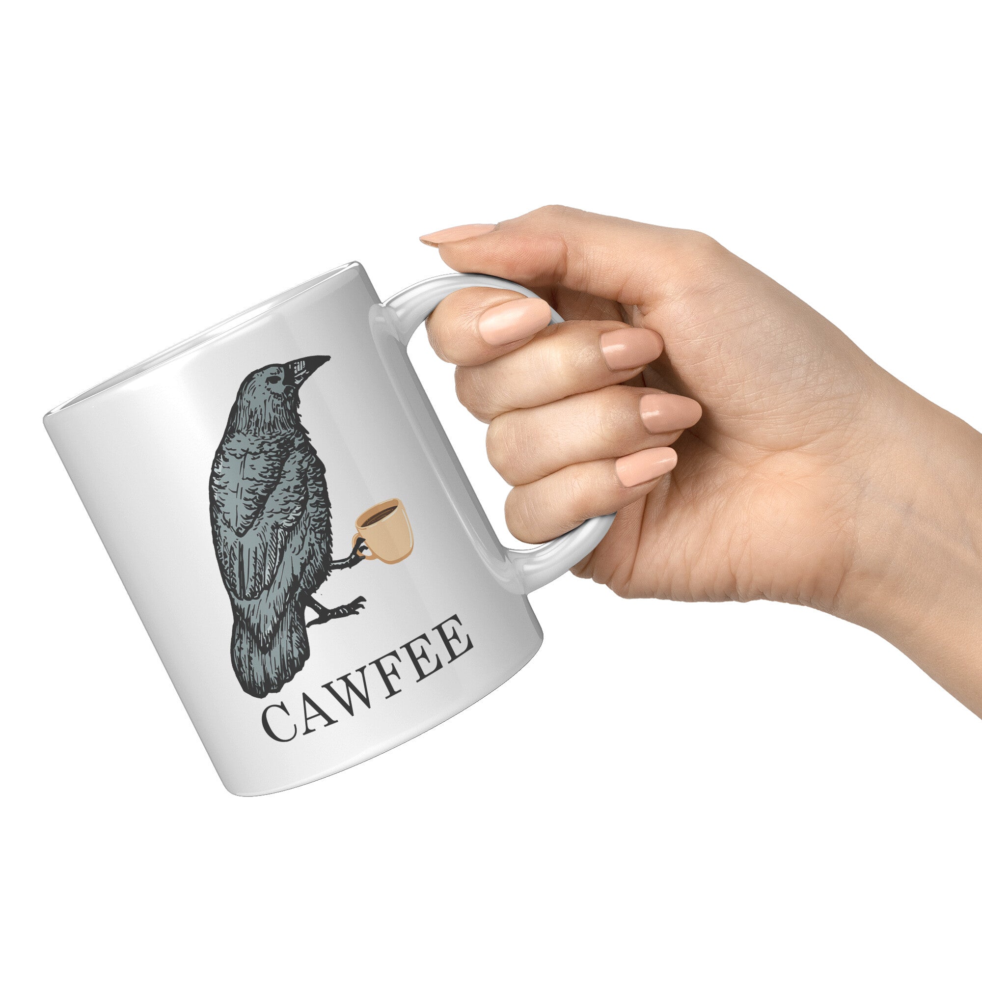 White Mugs - Cawfee Mug