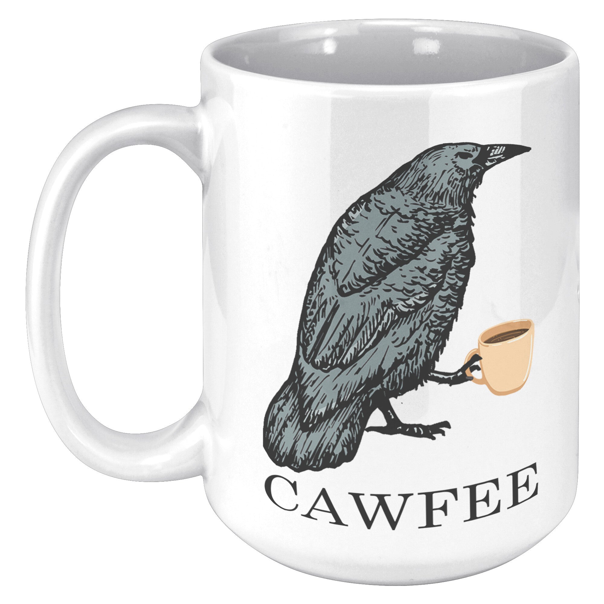 White Mugs - Cawfee Mug