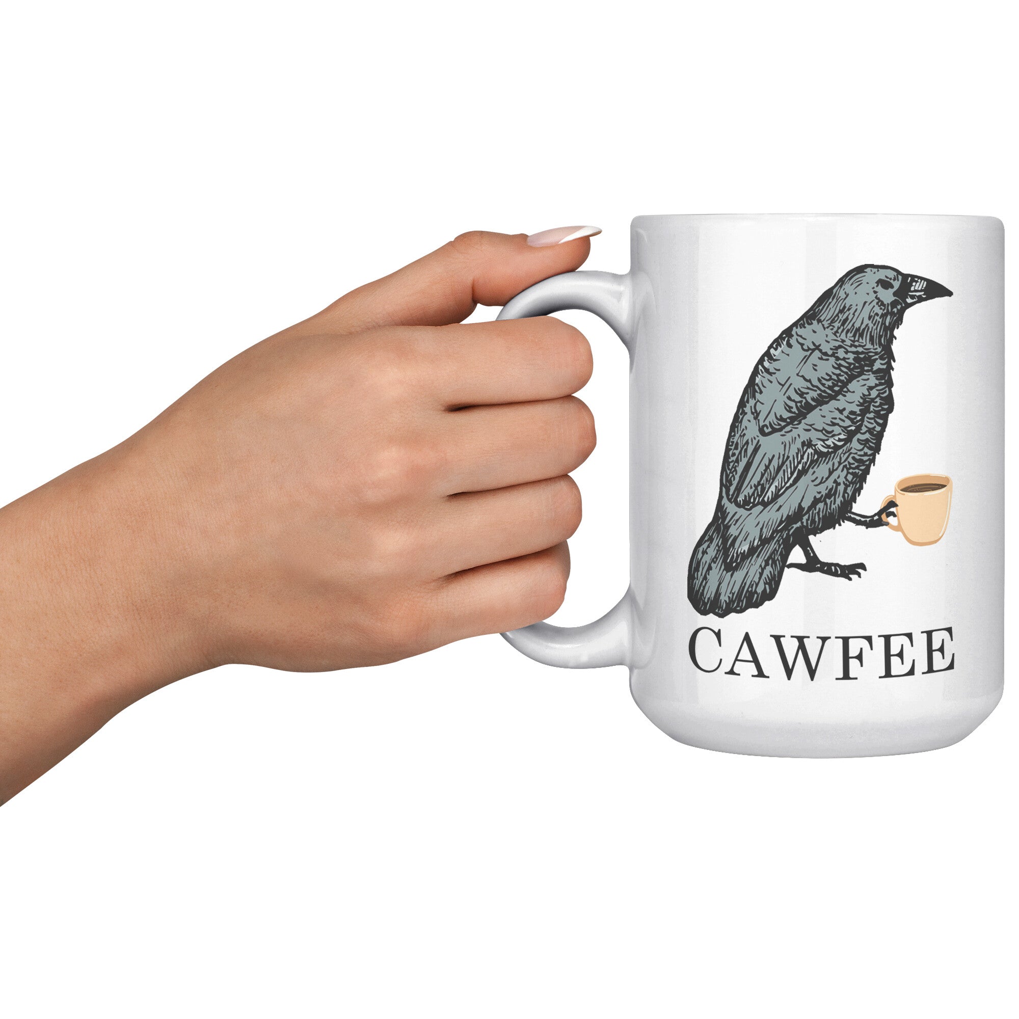 White Mugs - Cawfee Mug