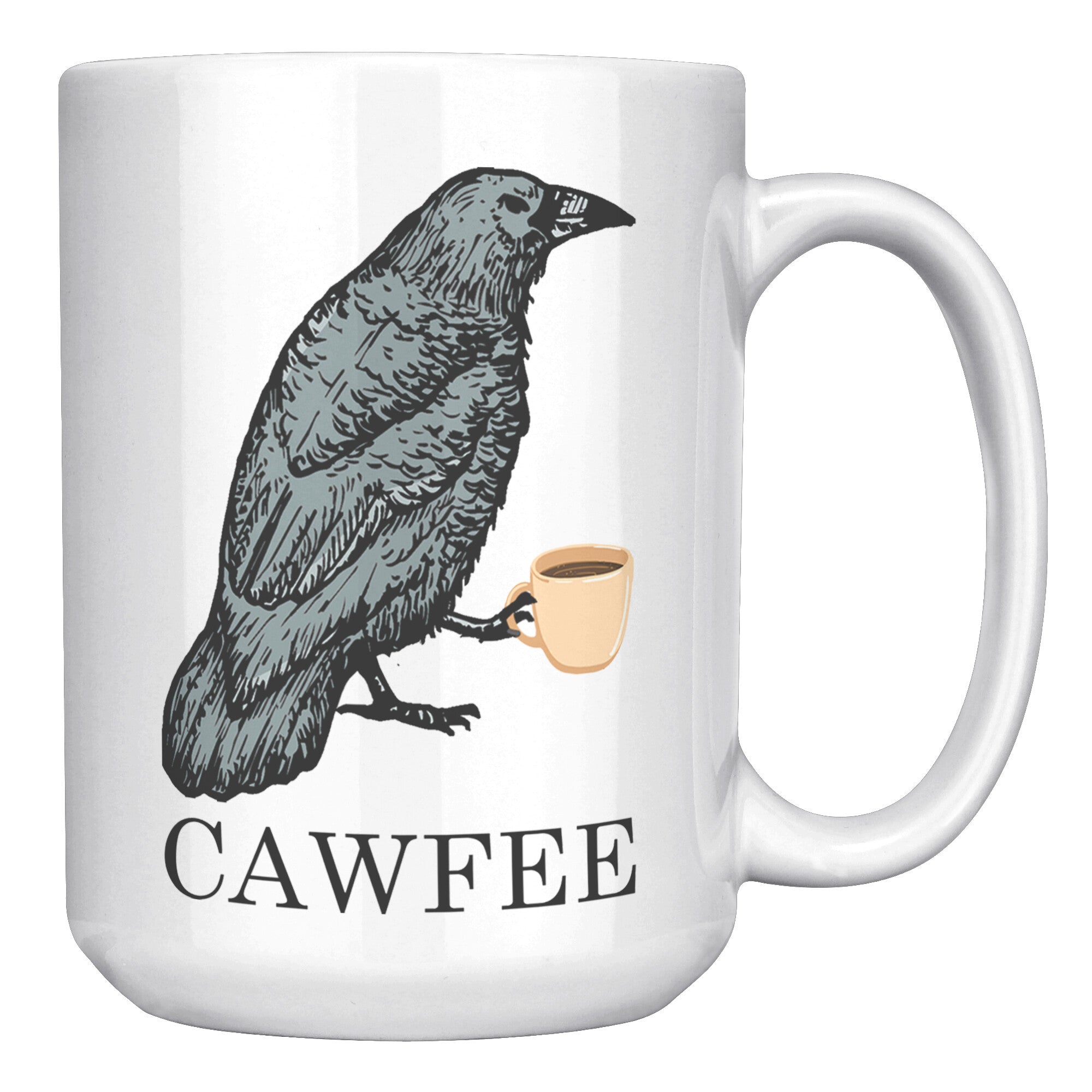 White Mugs - Cawfee Mug