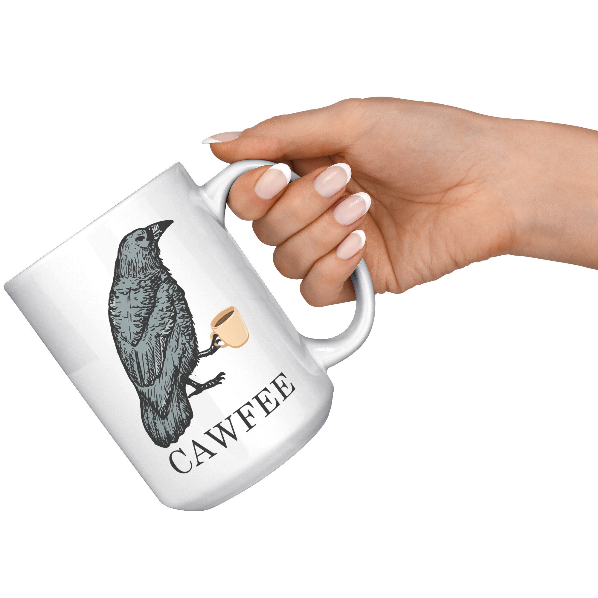 White Mugs - Cawfee Mug