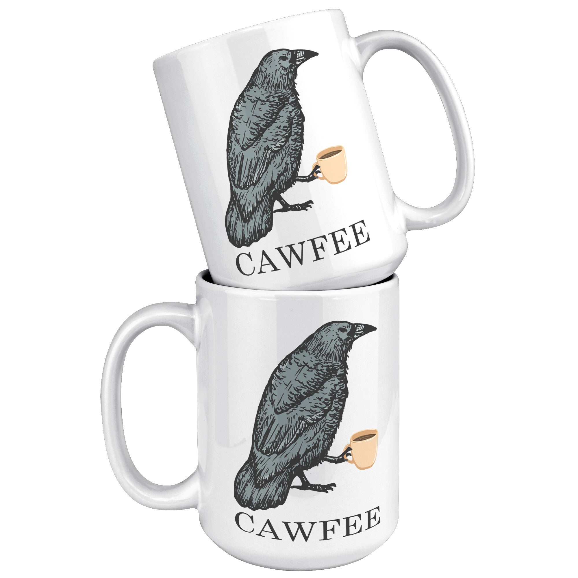White Mugs - Cawfee Mug