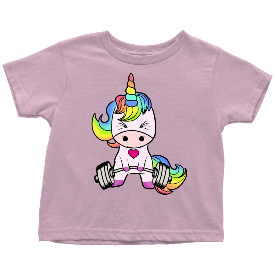 Toddler Unicorn Weightlifting T-Shirt