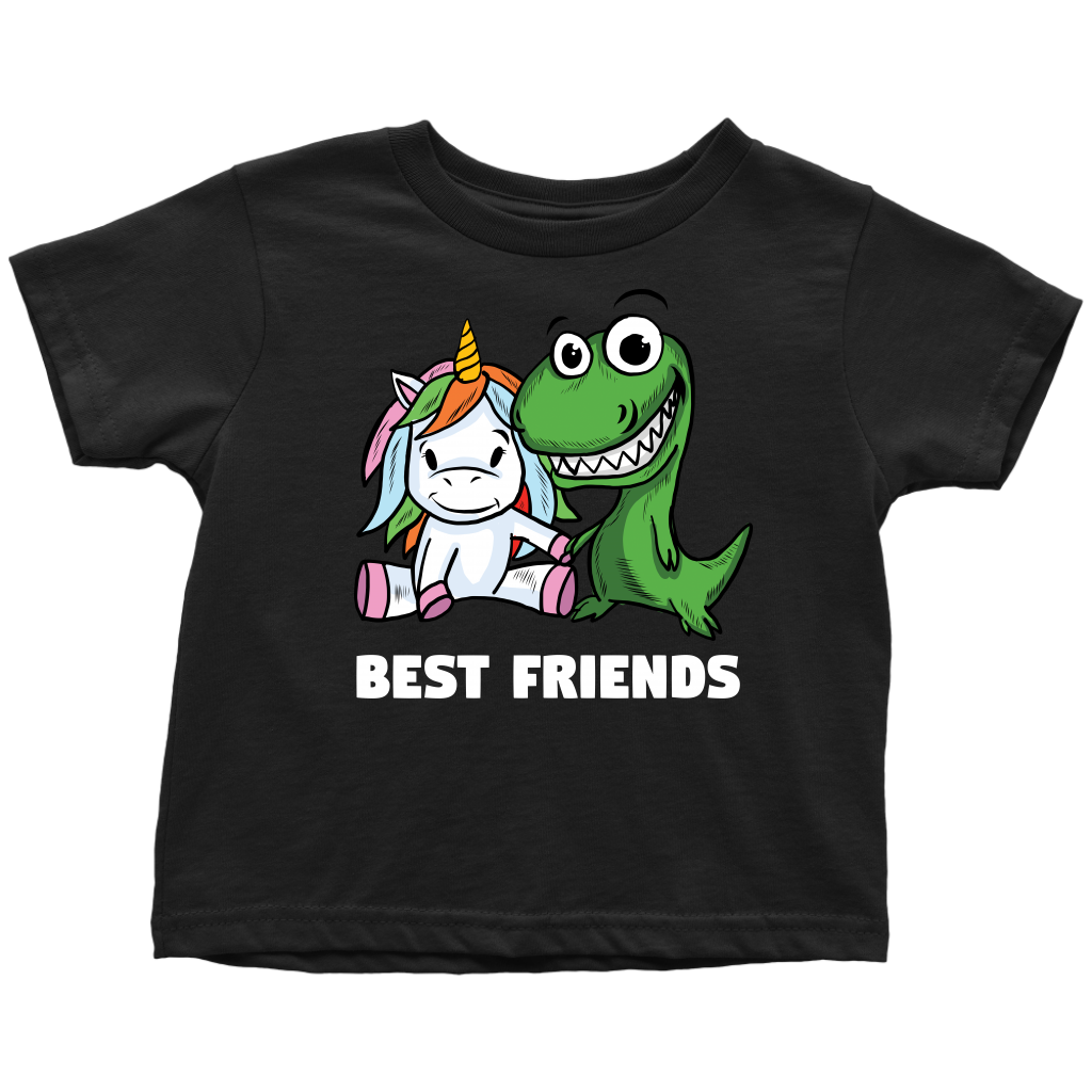Best Friends Unicorn T-Rex Toddler Shirts