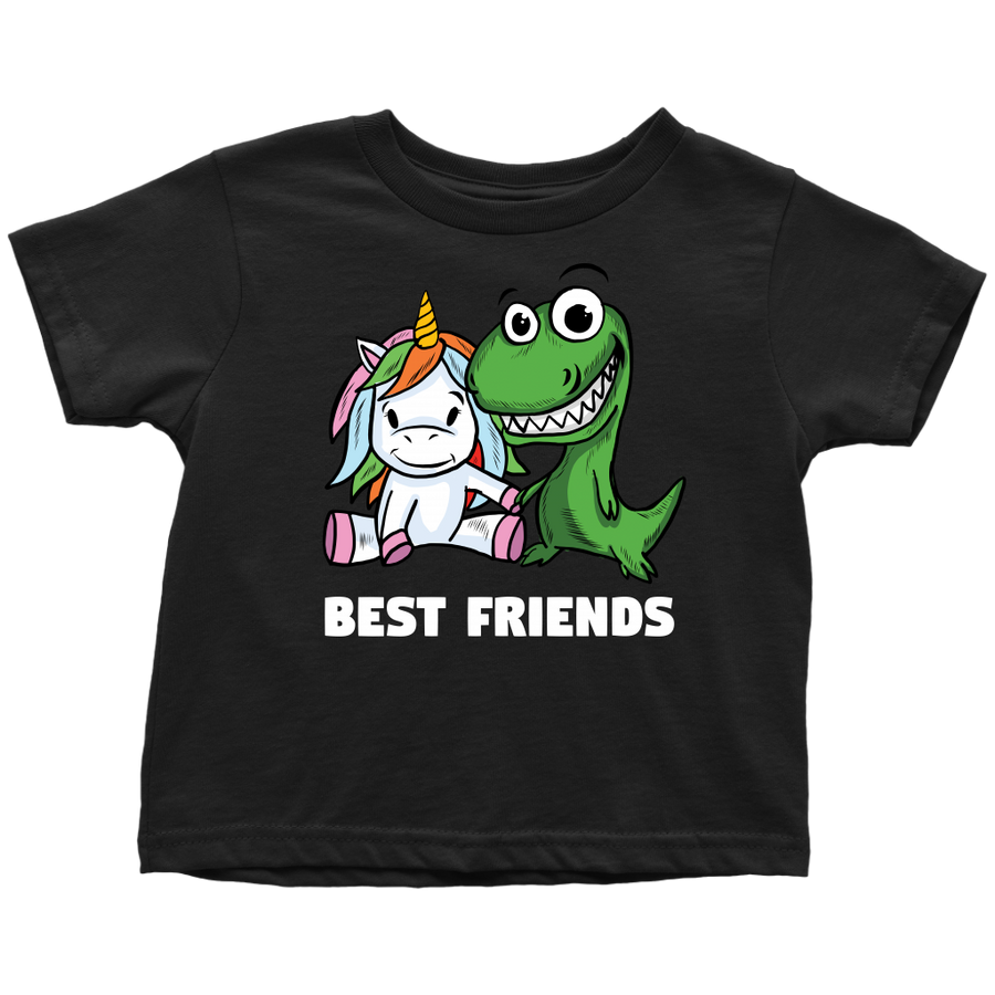 Best Friends Unicorn T-Rex Toddler Shirts