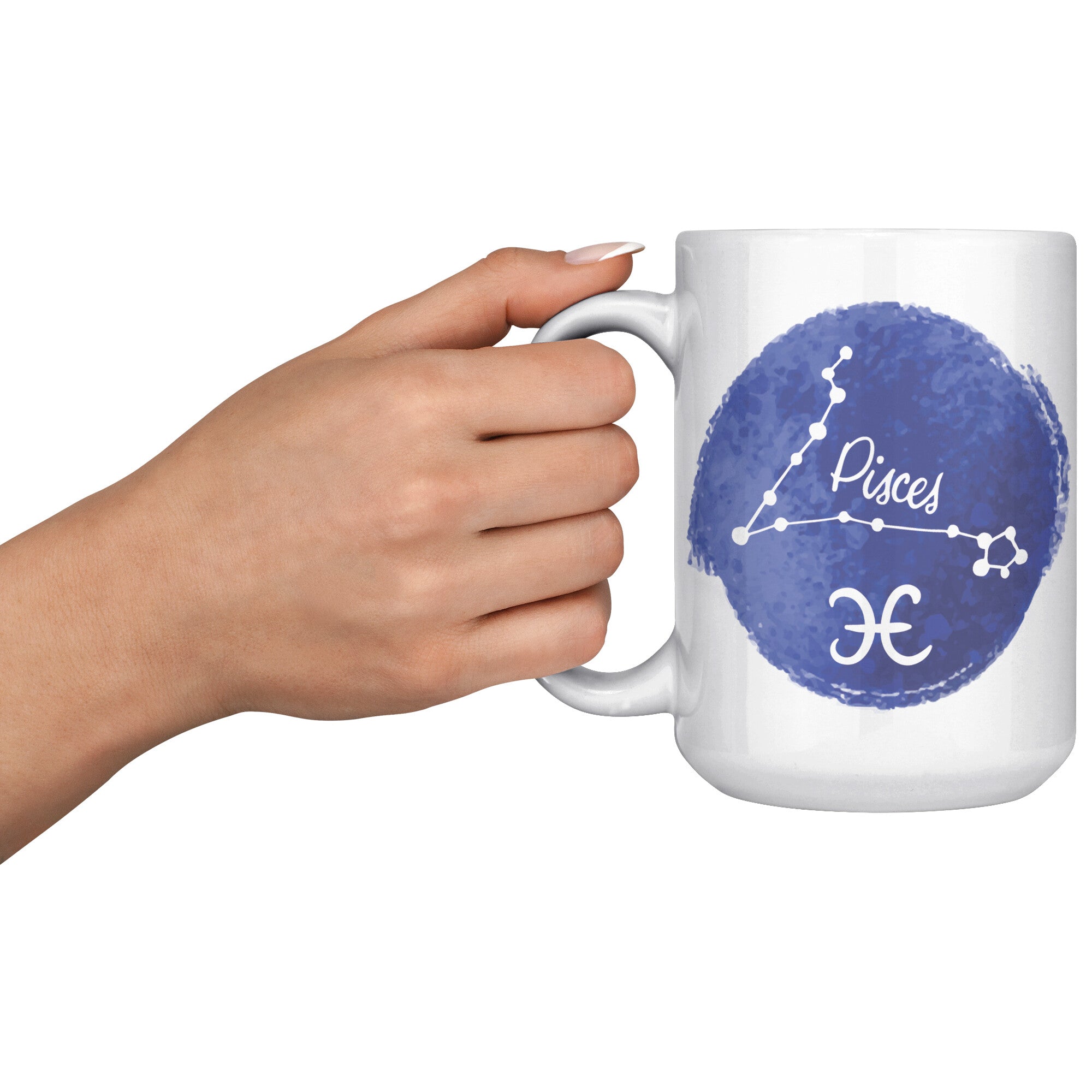 Watercolor Pisces - 15oz White Mug