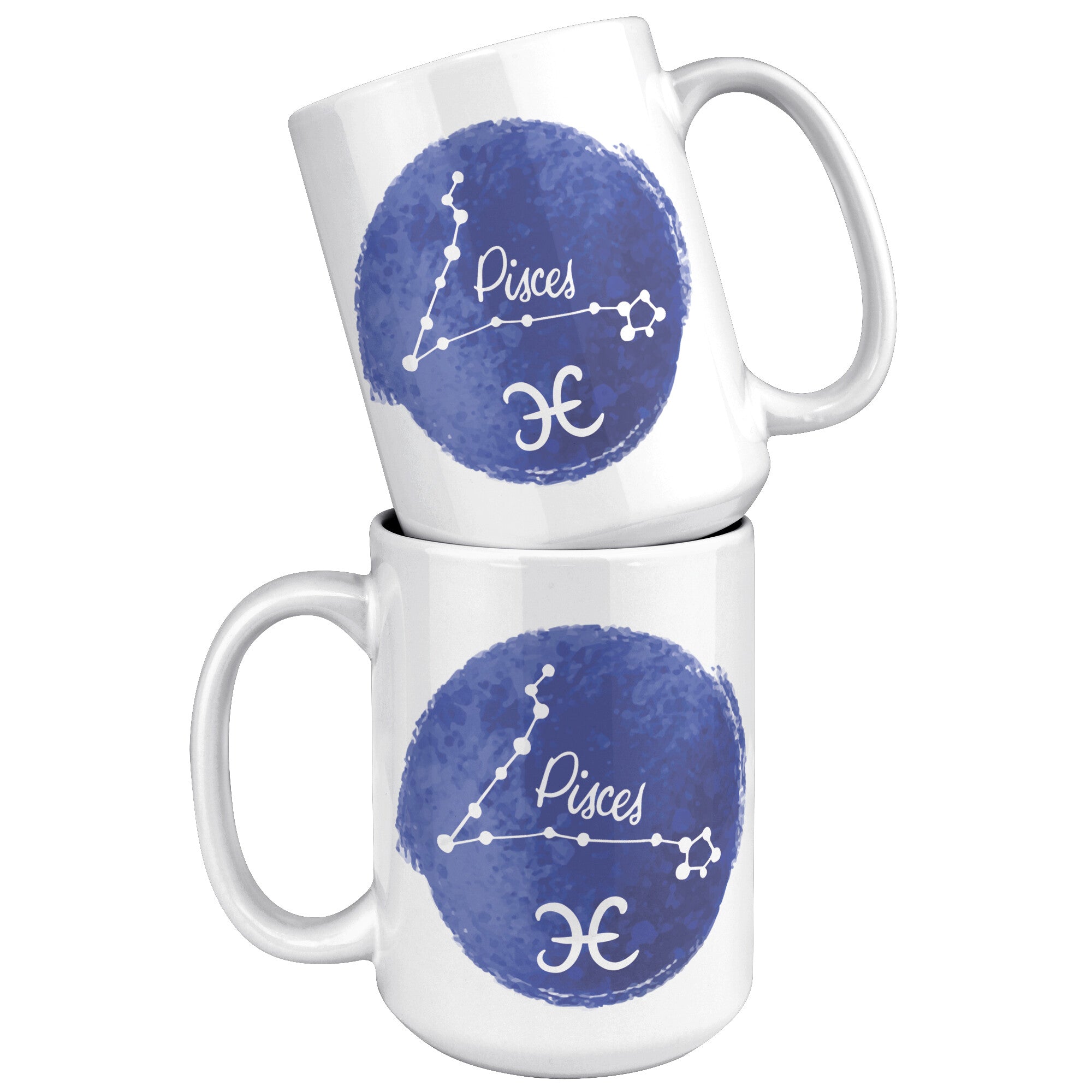Watercolor Pisces - 15oz White Mug