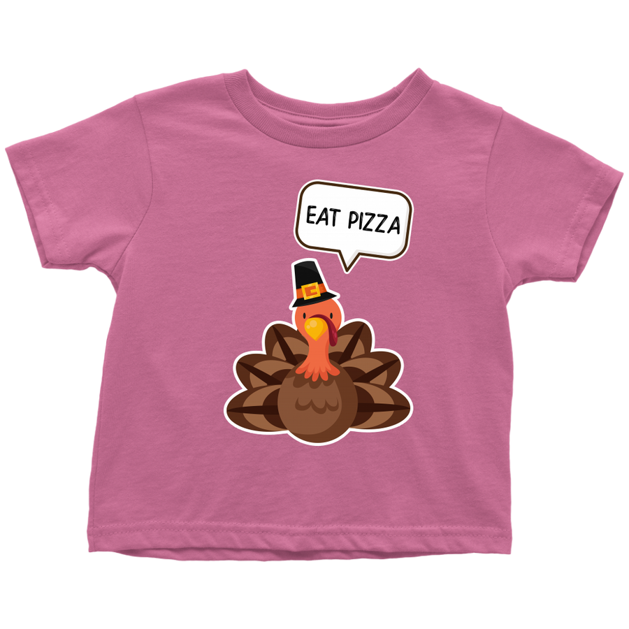 Toddler T-Shirt - Eat Pizza Raspberry