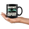 Black 11oz Mug - Bigfoot Social Distancing Expert