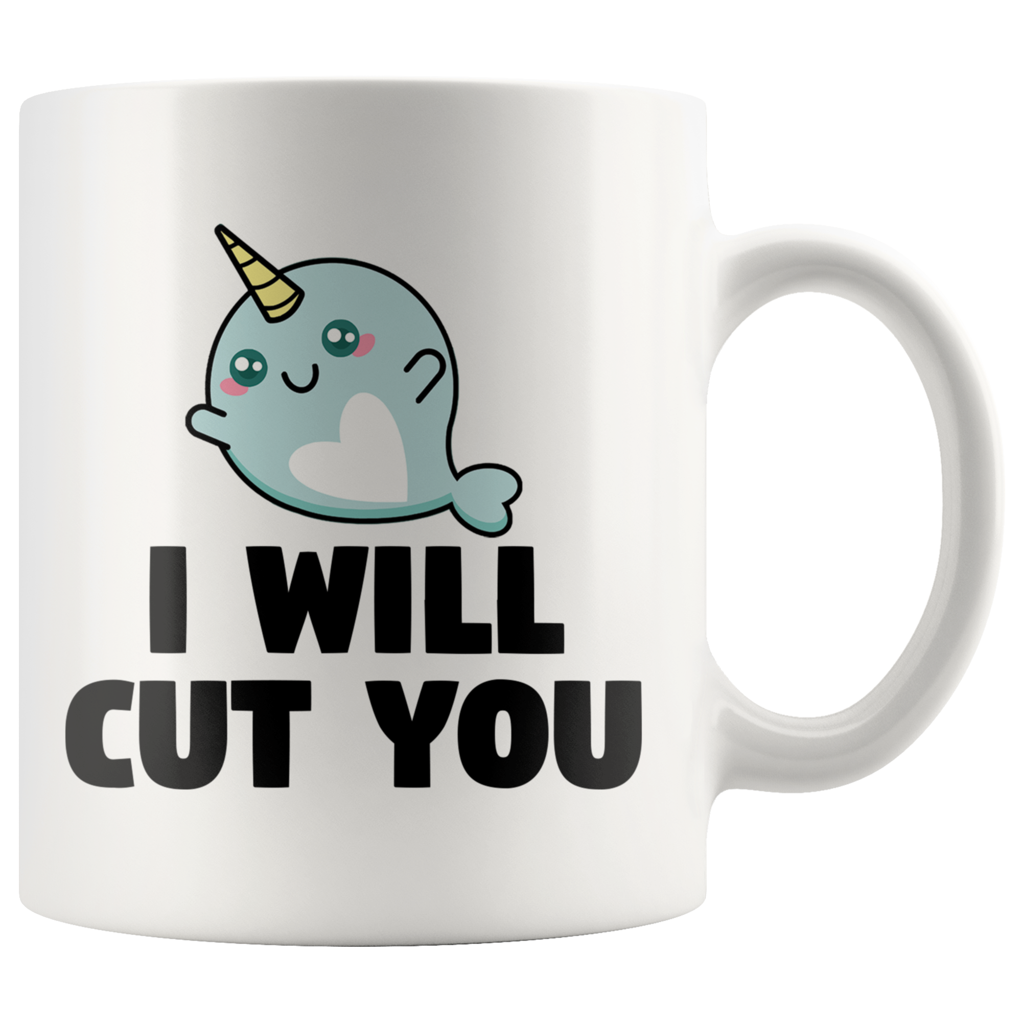 Accent Mug - Narwhal Cut You