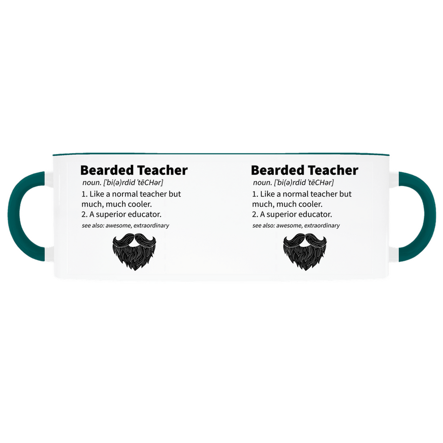 Bearded Teacher Gooten Green Mug
