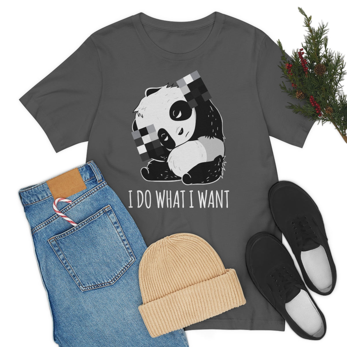 Panda I Do What I Want TShirtSon UK