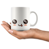 White 11oz Mug - Smiley Face Mug