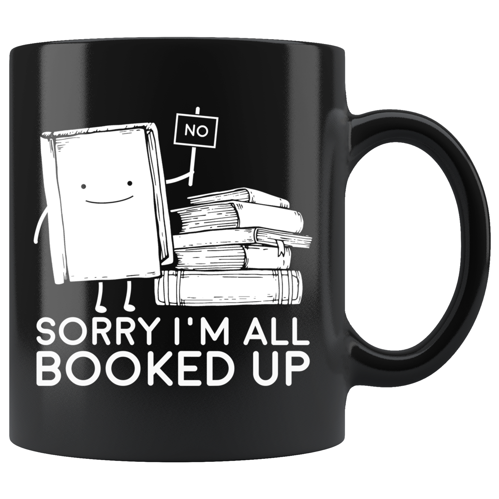 Black 11oz Mug - All Booked Up
