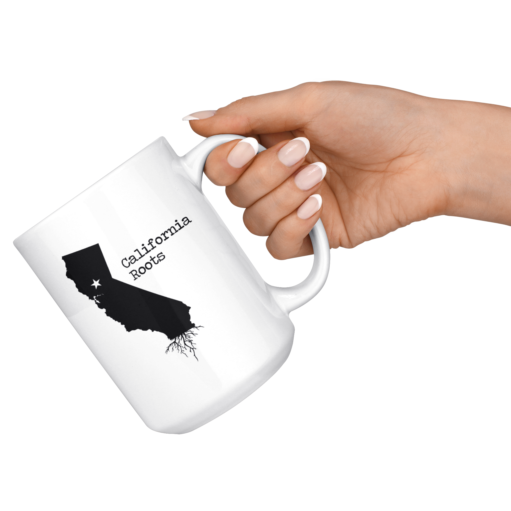 White Mugs - California Roots