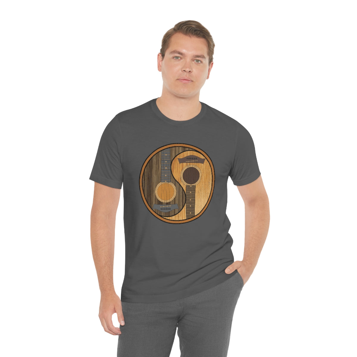Guitar Yin Yang TShirtSon UK