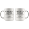White 11oz Mug - Engineer Definition