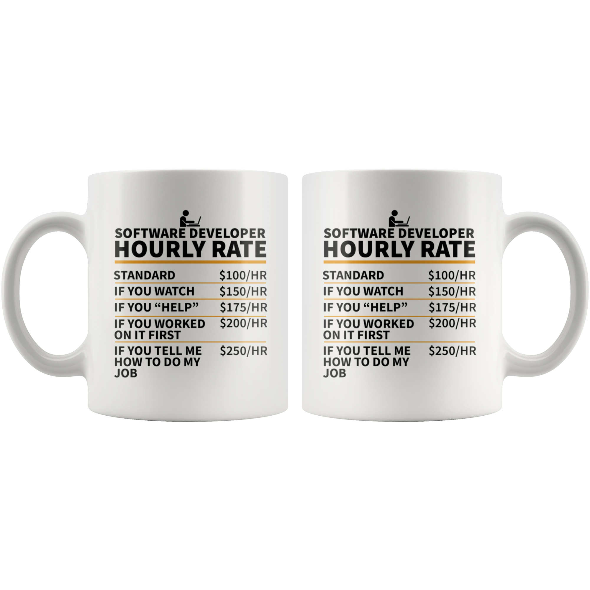 White Mugs - Software Developer Hourly Rate
