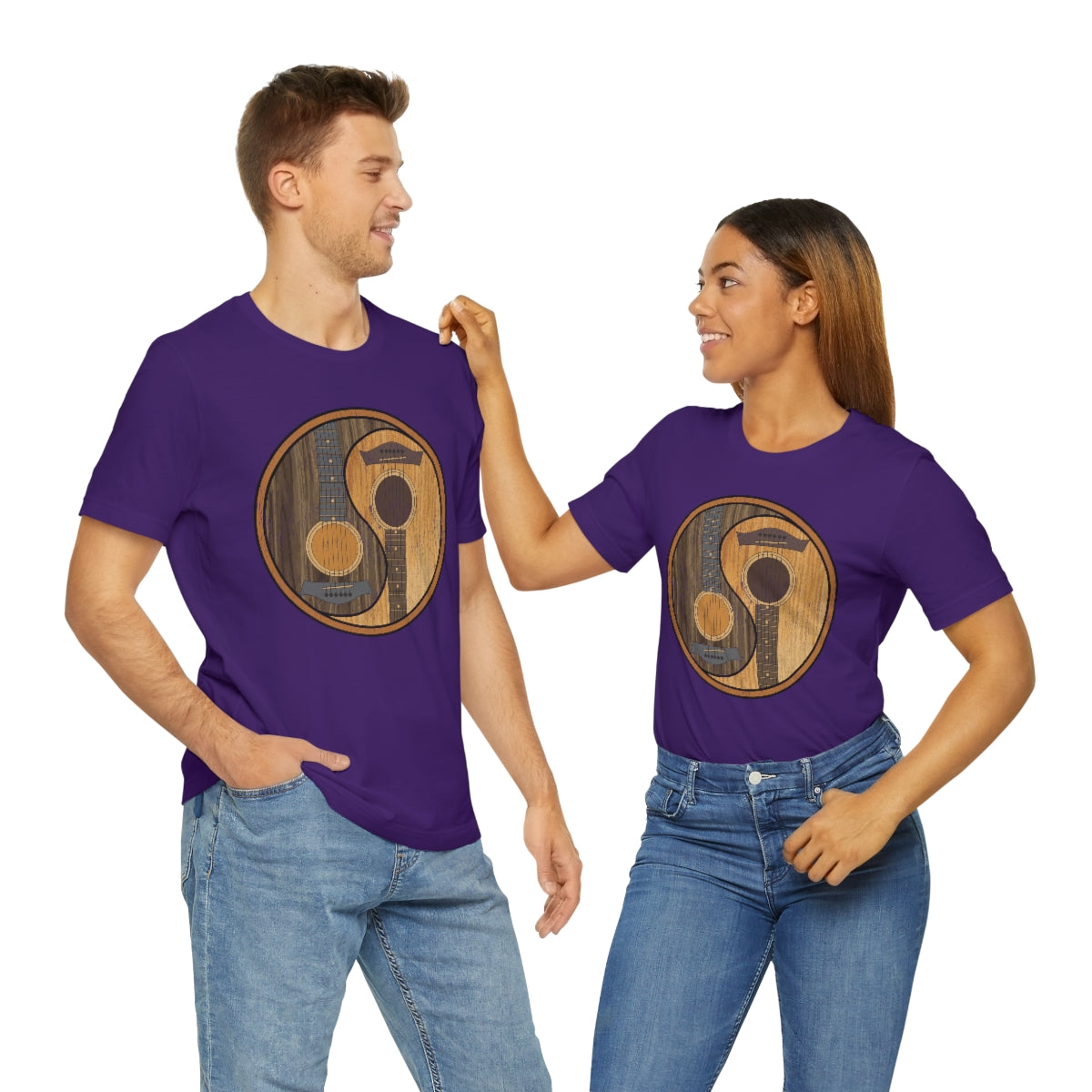 Guitar Yin Yang TShirtSon UK