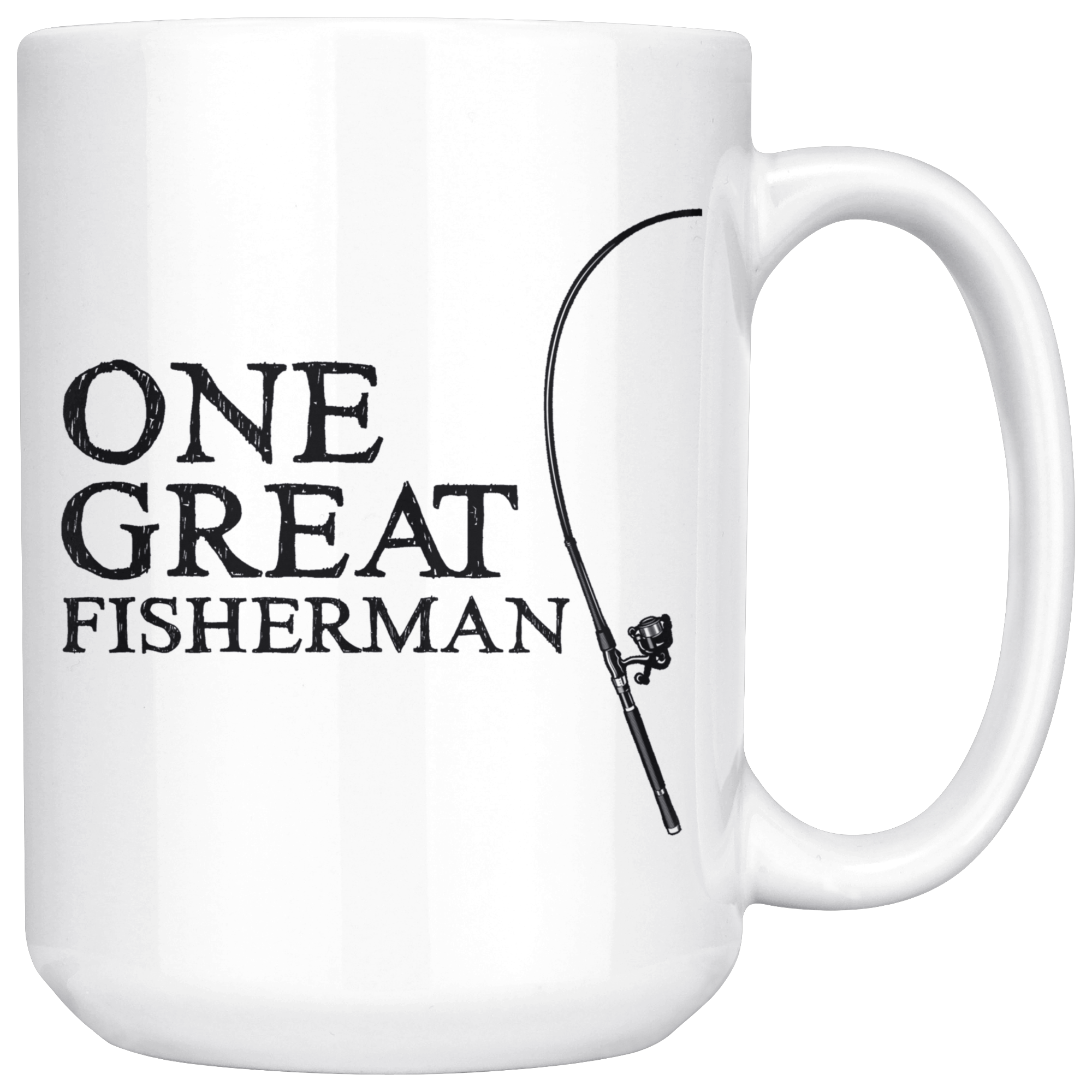 White Mugs - Fishing Matching Mug One Great Fisherman