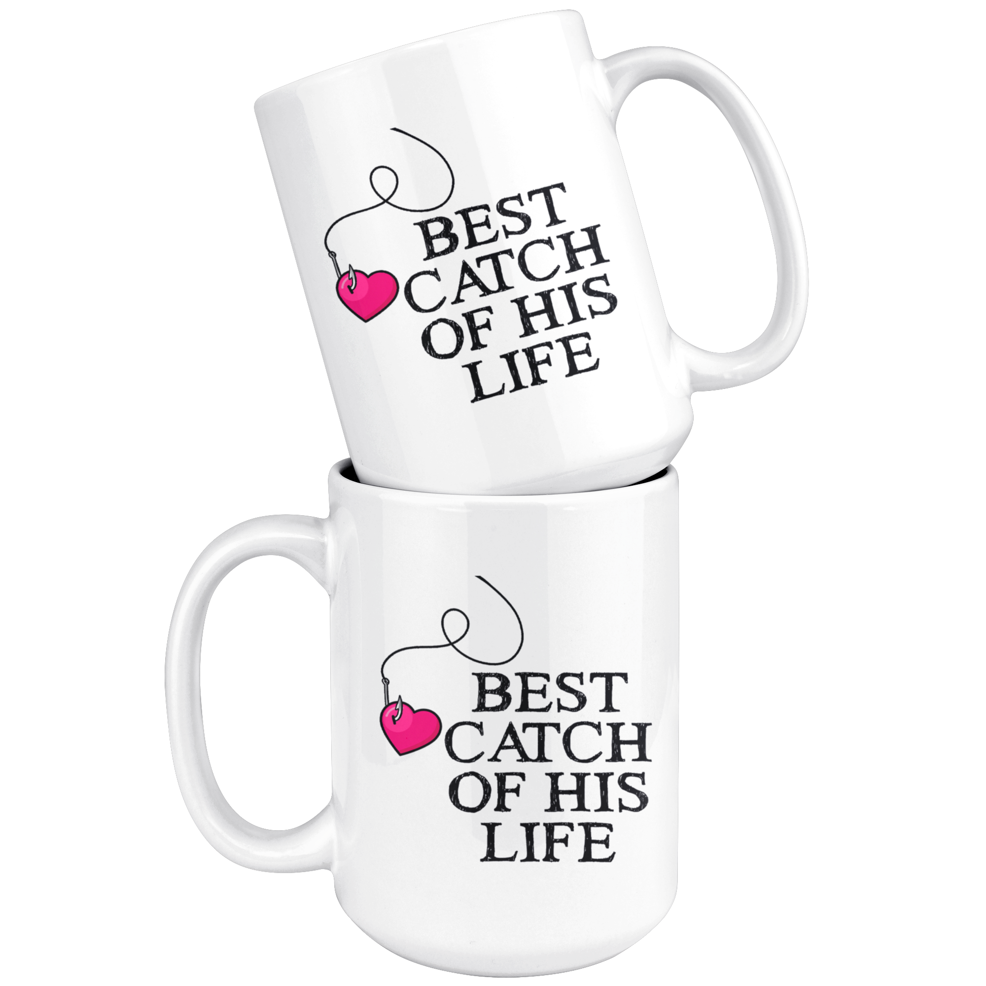 White Mugs - Fishing Matching Mug Best Catch