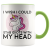 Accent Mug - Unicorn Stab Idiots Head