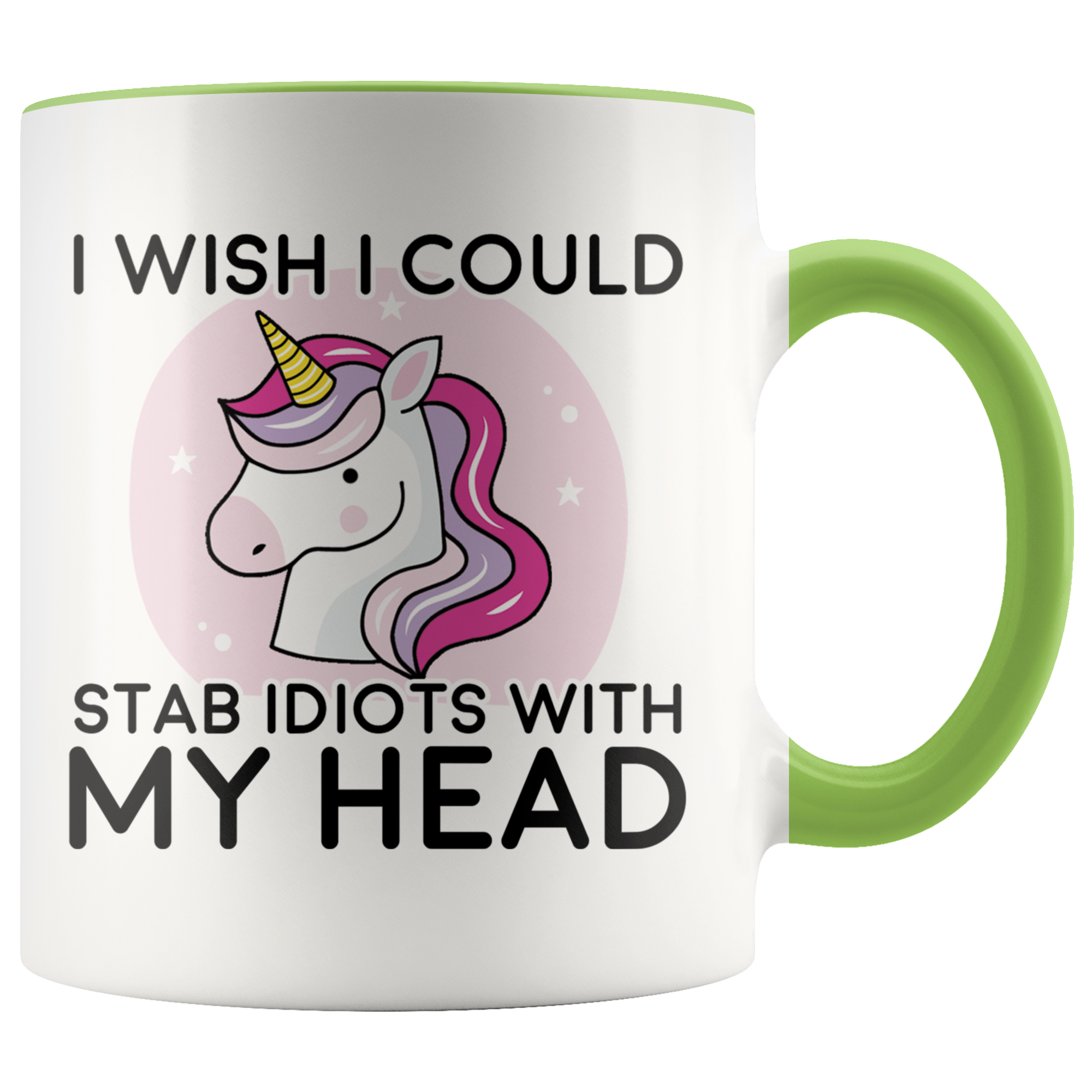 Accent Mug - Unicorn Stab Idiots Head
