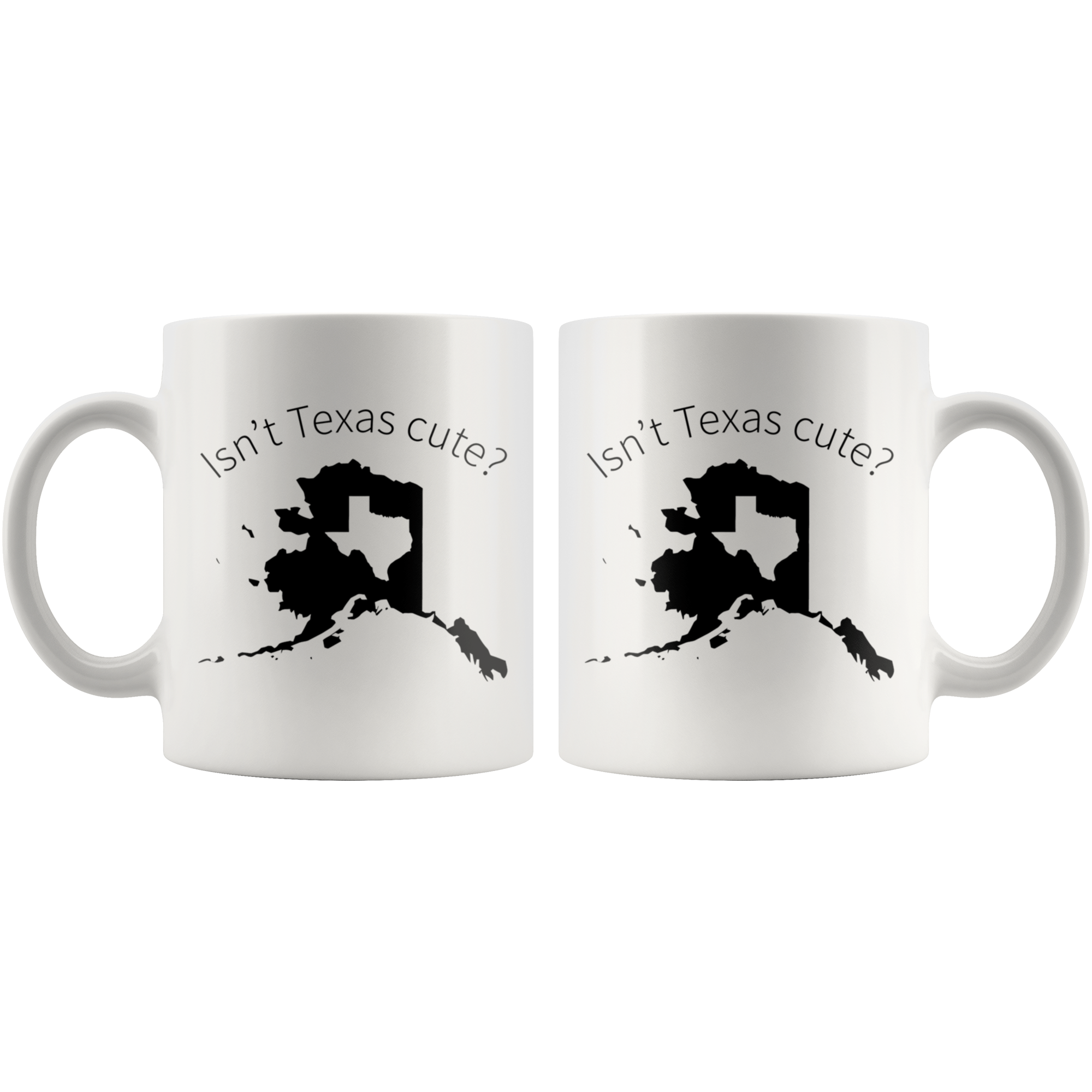 White 11oz Mug - Alaska Cute Texas