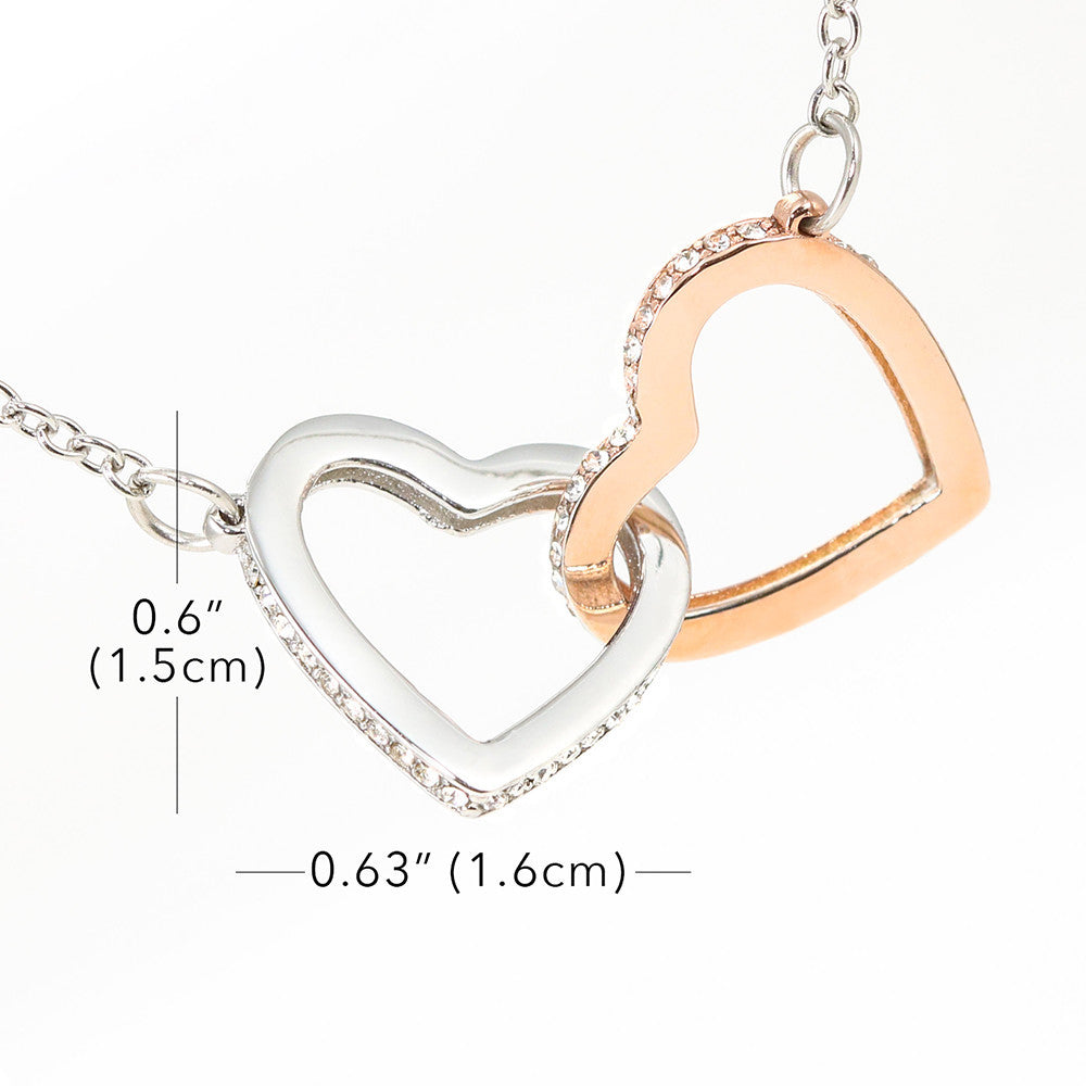 ShineOn Amazing Nanny Interlocking Hearts Necklace