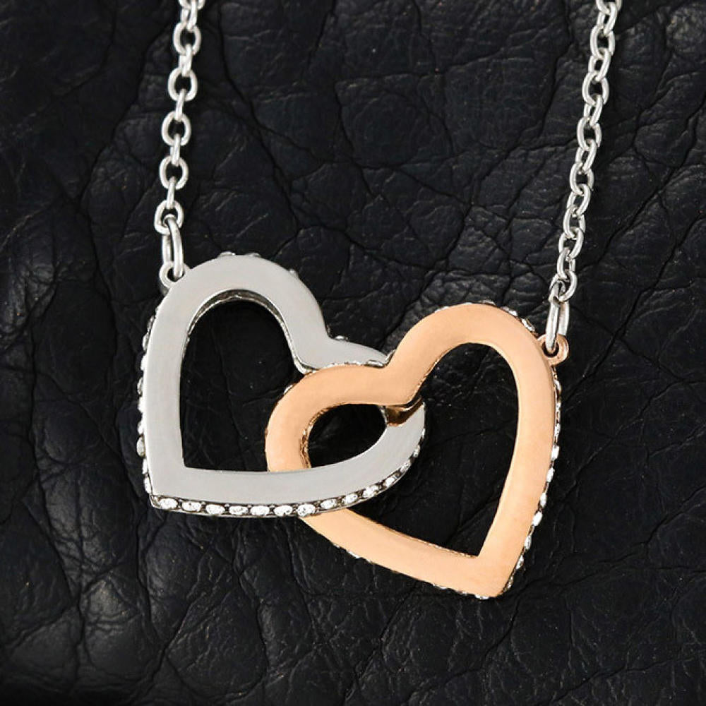 ShineOn Amazing Nanny Interlocking Hearts Necklace
