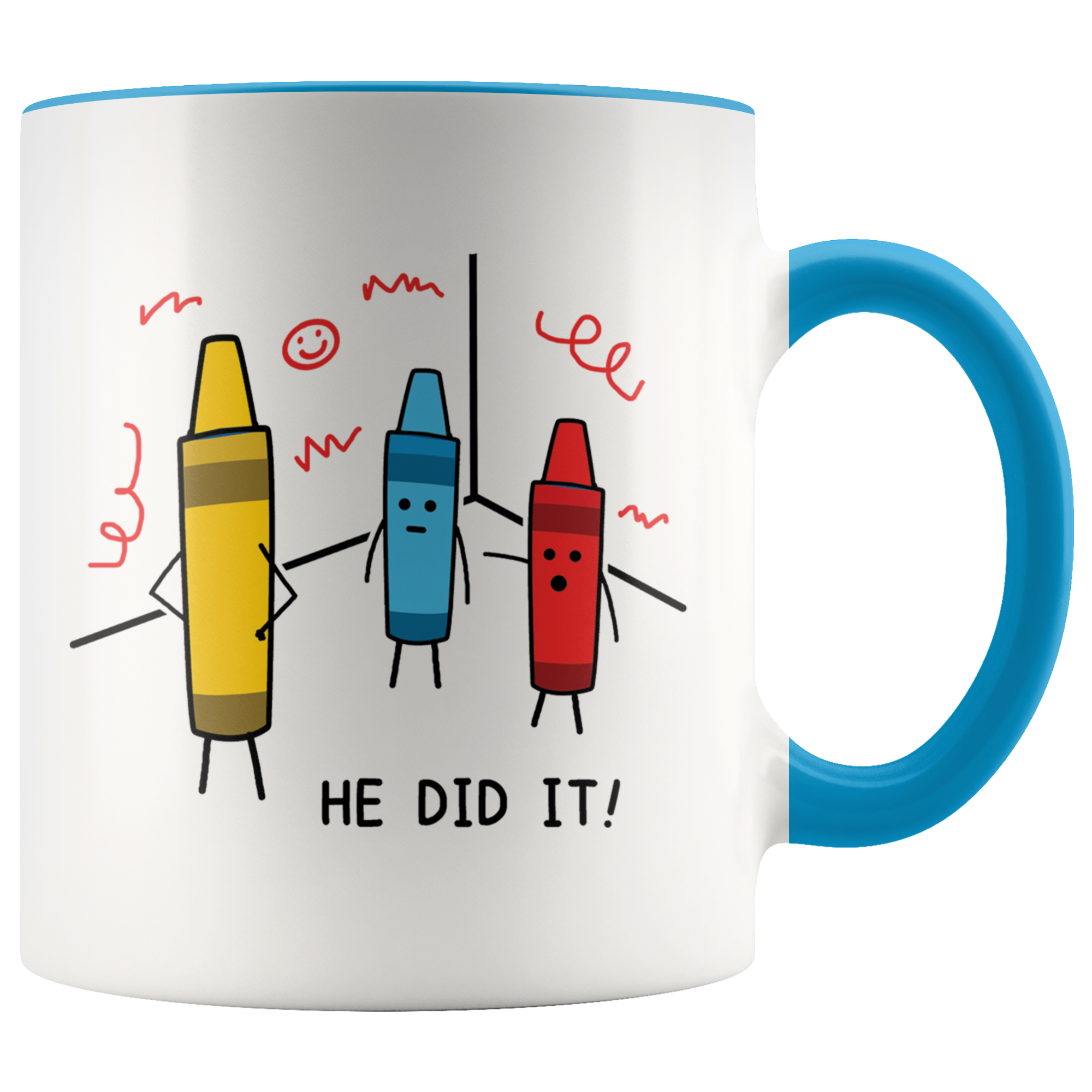 Accent Mug - Crayon He Did It
