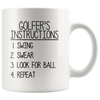 Accent Mug - Golfer's Instructions