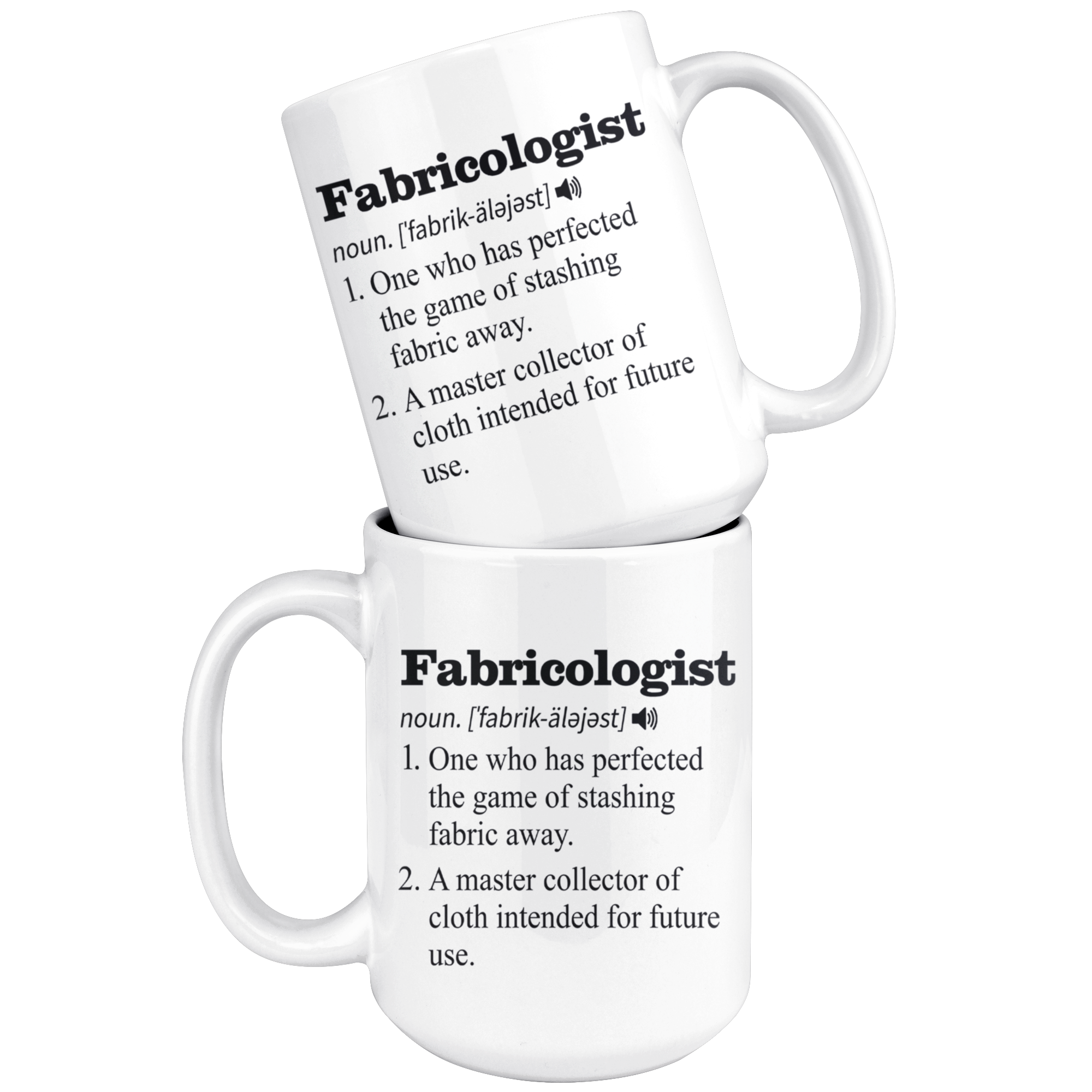 White 15oz Mug - Fabricologist