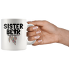 White 11oz Mug - Sister Bear Arrow